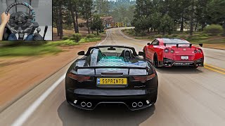 900HP Jaguar F-Type VS Supercars - Forza Horizon 5 Steering Wheel Gameplay screenshot 2