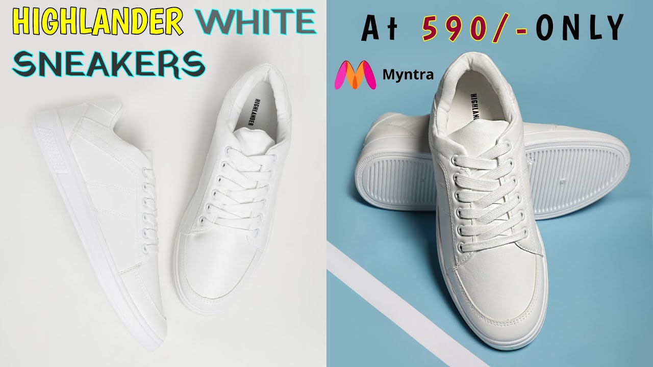 Highlander White Sneaker At 590/- Only 