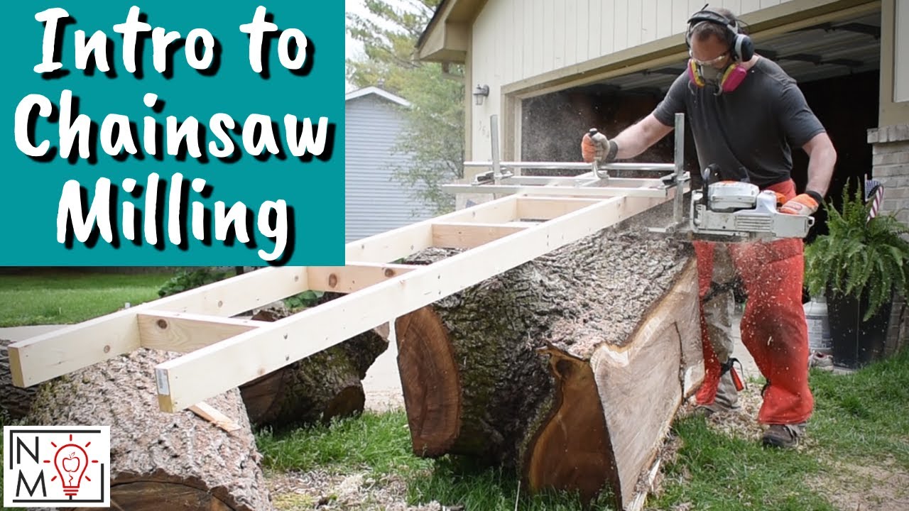 How To Use An Alaskan Sawmill How to Start Alaskan Chainsaw Milling | Milling a Figured Walnut Tree -  YouTube