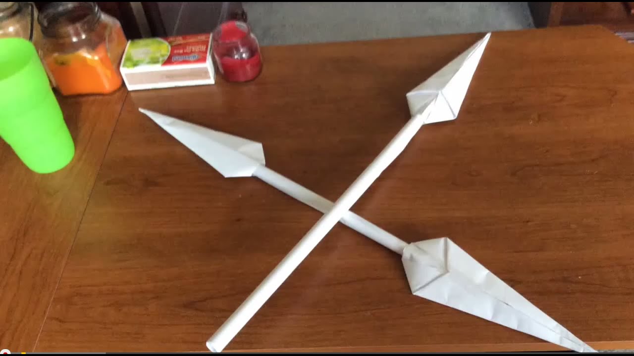 How to Make a Cool Paper Spear YouTube