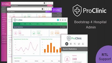ProClinic - Bootstrap4 Hospital Admin Template | Themeforest Website Templates and Themes