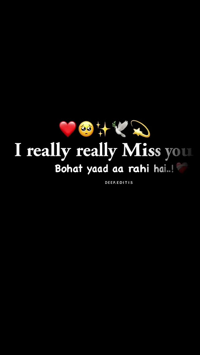 I really miss you #status #officialchannel #viral #love
