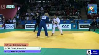 Judo 2012 European Championship U23 Prague: Ohai (ROU) - Kiskel (LTU) [-57kg]