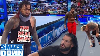 Injured Jimmy Uso Returns From Hospital And Attack Roman Reigns WWE Smackdown 2023 Highlights