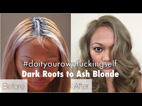 How To Get Ash Blonde Hair Starting From Black Dark Haired