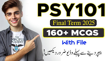 PSY101 Final Term Preparation 2025 | Most Important MCQs with File