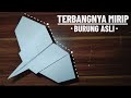 Wow origami pesawat kertas terbang seperti burung asli
