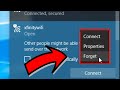 How To Forget/Delete WIFI Network Profile From Windows 10 - Windows 10 WIFI (2022)