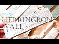 [木工DIY] 端材でヘリンボーンウォールDIY！ #2 ☆ Herringbone Wall DIY #2