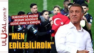 Men Edilebilirdik Trabzonspor Kulübü Başkanı Ahmet Ağaoğlu Ulusal Kanala Konuştu