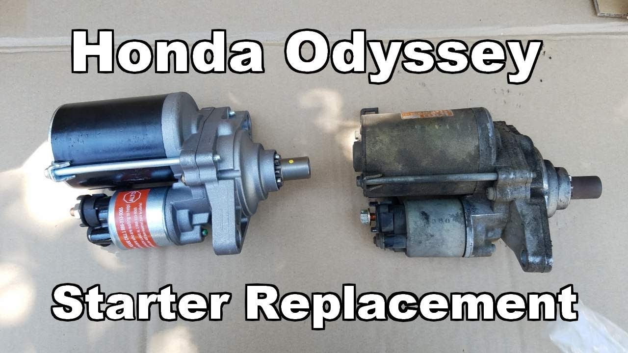 Starter Replacement Honda Odyssey 1999-2004 - YouTube