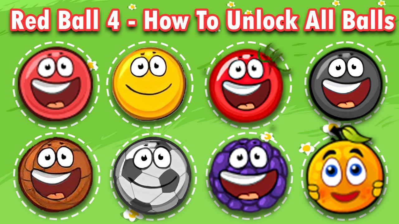 Red Ball 4 - How To Unlock All Balls