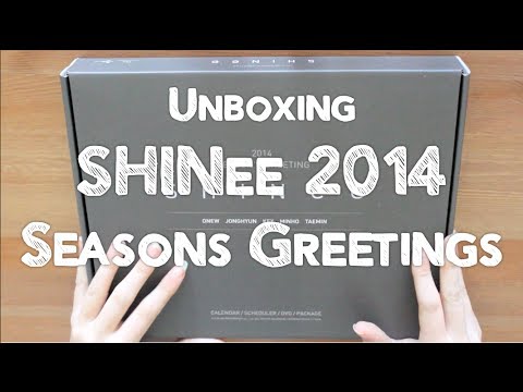 Unboxing SHINee 2014 Seasons Greetings - YouTube