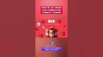 Learn Canva Design | Hocco Ice Cream Cake Animation Video #canva #canvadesign #hoccoicecream #viral