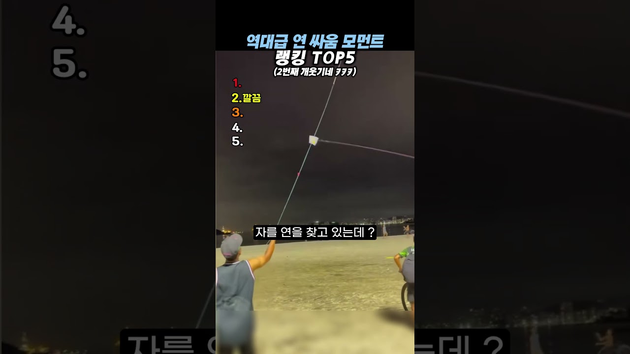 역대급 연 싸움 모먼트 랭킹 TOP5 #랭킹#유머#웃긴영상