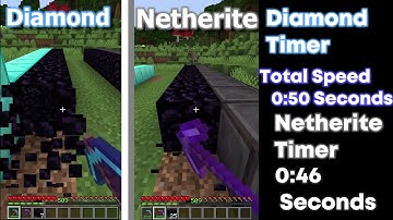 Minecraft, Diamond Pickaxe Vs Netherite Pickaxe , Enchantments Efficiency V