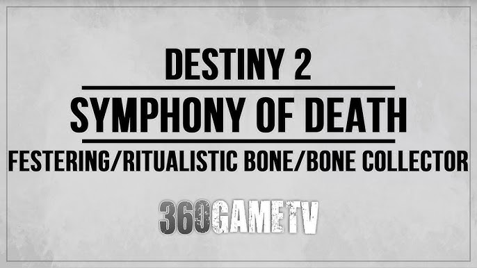 Bone Collector S Marrow Symphony Of Death Destiny 2 Youtube