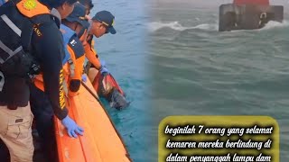 Akibat Hujan badai‼️5 pemancing di dam merah semarang hilang