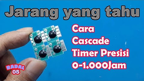 Timer C005┃Cascade timer presisi C005 0-1000Jam | Cascading Timers