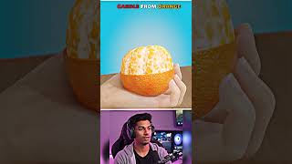 How To Make A Candle From An Orange 🧩😱#trending #shorts #puzzle #woodentoys