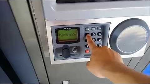 Opal Card Top Up Point Machine In Operation