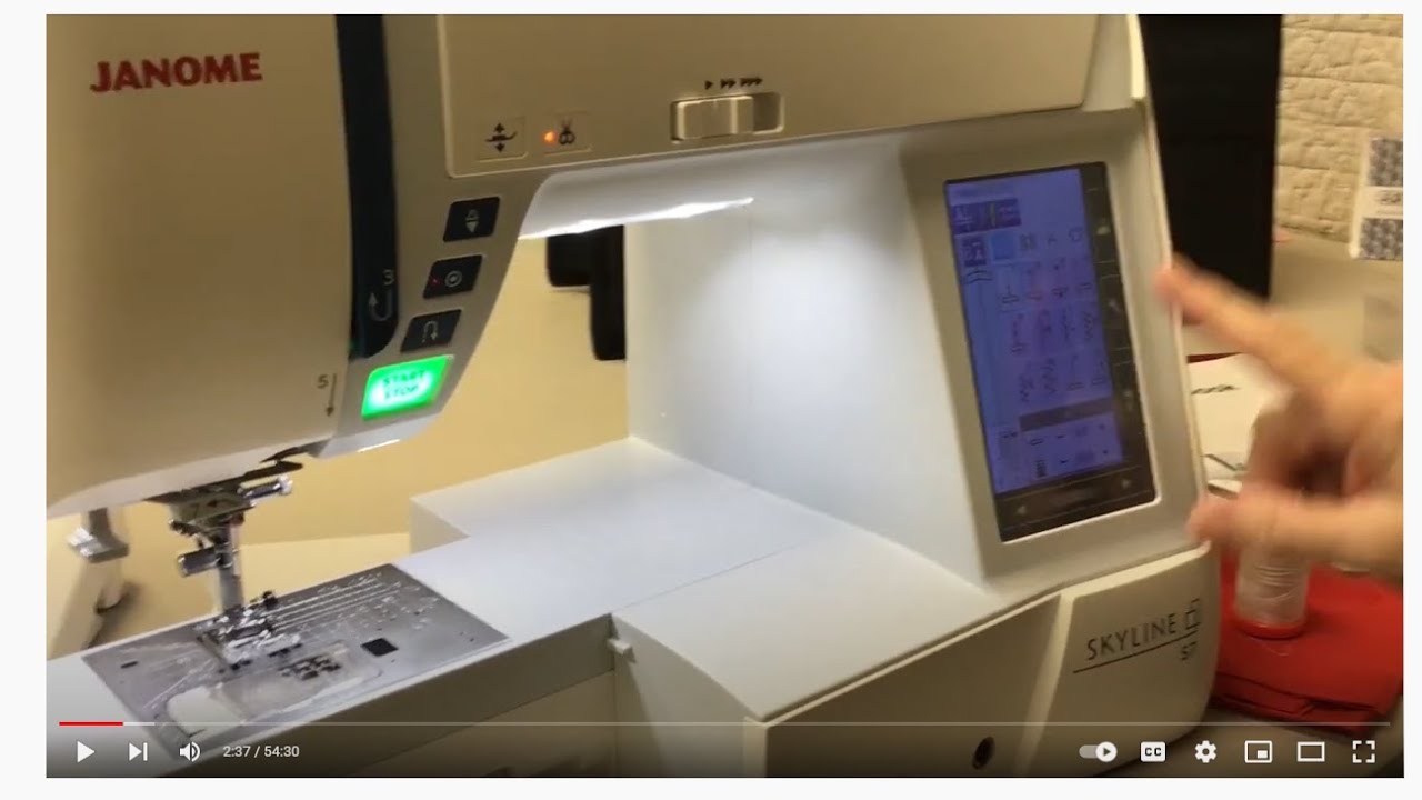 Always In Stitches Janome Skyline S7 sewing machine tutorial YouTube