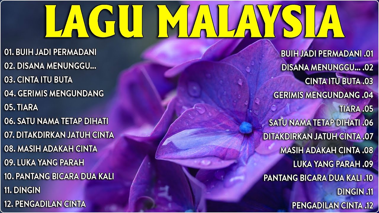 LAGU MALAYSIA ENAK DIDENGER TIARA BUIH JADI PERMADANI GERIMIS MENGUNDANG💕