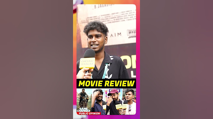 Game Changer Tamil Public Review