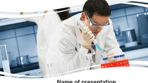 Medical Testing In The Laboratory PowerPoint Template by PoweredTemplate.com