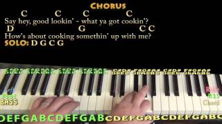 Hey Good Lookin' (Hank Williams) Piano Cover Lesson in C with Chords/Lyrics