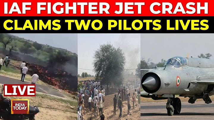 LIVE Visuals: IAF Jaguar Jet Crash In Rajasthan, 2 Fighter Pilots Killed | Indian Air Force News