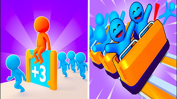 Count Masters Vs Runner Coaster 🛒🛒🛒 Walkthrough All New Max Update Mobile Tiktok Gameplay WE6542