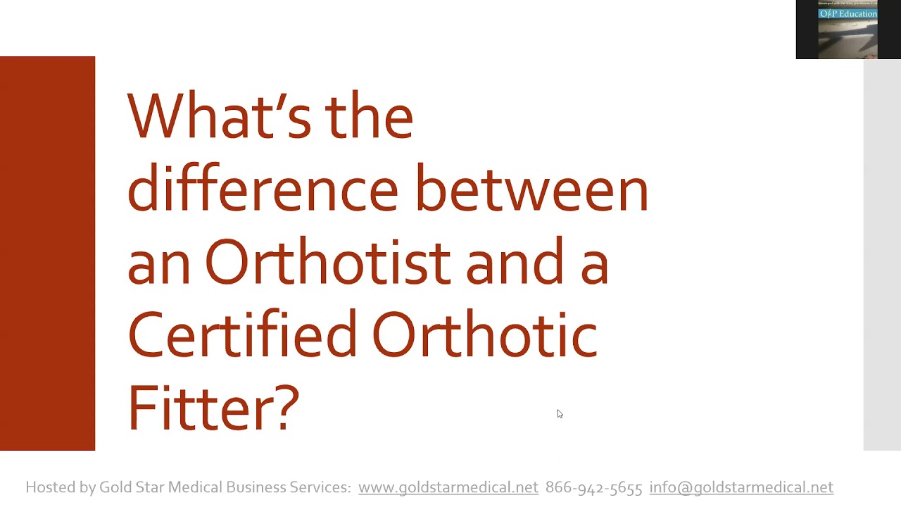 Dme Billing For Braces- How To Become A Certified Orthotic Fitter