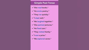 Simple Past Tense | Tenses In English Grammar With Examples