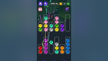 Ball Sort Master Game Level - 152 Without Boosters | Bus Jam Game | #entertainment #puzzle #games