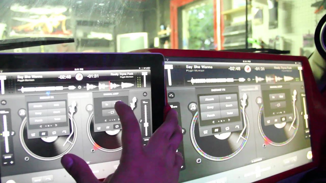 Psyph Morrison on the ipad in dash