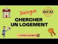 2 dialogues chez un agent immobilier chercher un logement delf a2  english subtitles available