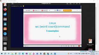 Linux: WC command -- with 5 examples. #linux #linuxkernel #linux_tutorial