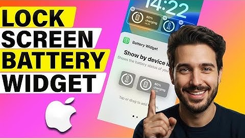 How to Add Battery Widget on iPhone Lock Screen