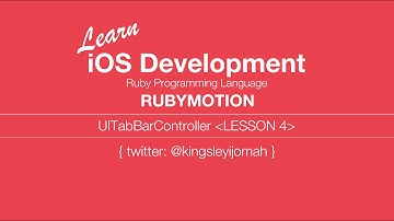 iOS Programming Video Tutorials (RubyMotion - 4)