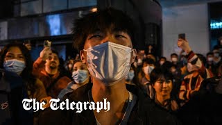 Protesters in Shanghai demand President Xi resign over China's Covid lockdowns