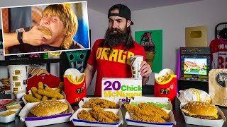 PADDY THE BADDY PIMBLETT'S INSANE MCDONALD'S CHEAT MEAL CHALLENGE | BeardMeatsFood