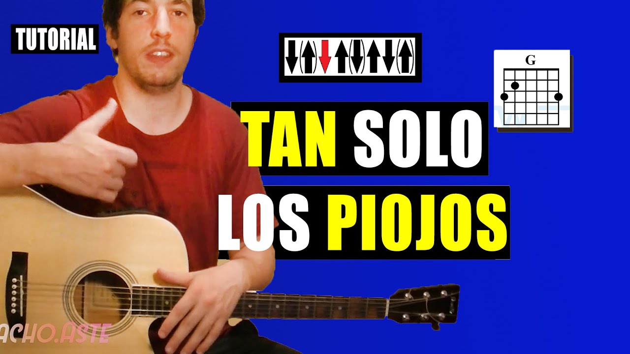 TUTORIAL guitarra | Tan Solo - LOS PIOJOS | Acordes y rasgueo | por NachoAste (1/2)