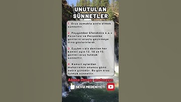 PEYGAMBER EFENDİMİZİN SÜNNETLERİ | SÜNNET PEYGAMBER EFENDİMİZ | #sünnet #peygamber #dua #hzmuhammed