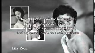 LITA ROZA - Secret Love (1954) with lyrics