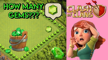 how many gems we get in coc after removing trees and obstacles