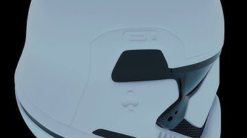 Stormtrooper First Order Helmet, High-Poly Renderd with Blender 2.79 Cycles Engine 4320p 60 FPS