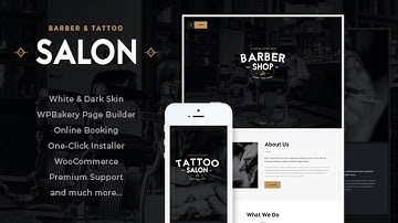 Salon | Barbershop & Tattoo Studio WordPress Theme Free Download