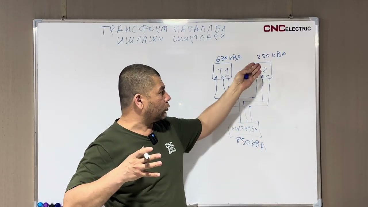 38) Transformatorlarni parallel ulab ishlatish va shuni shartlari (1-qism)