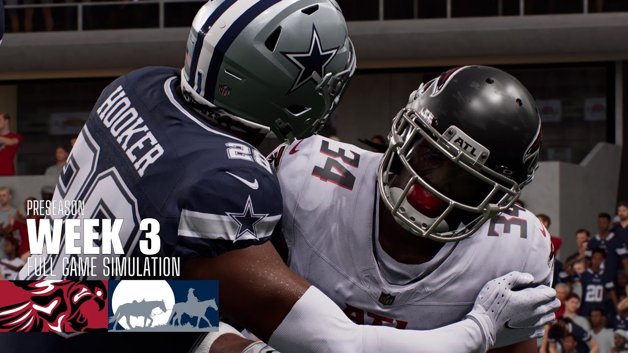 Falcons vs. Cowboys | Madden NFL 25 Simulation | 2025 Preseason Week 3